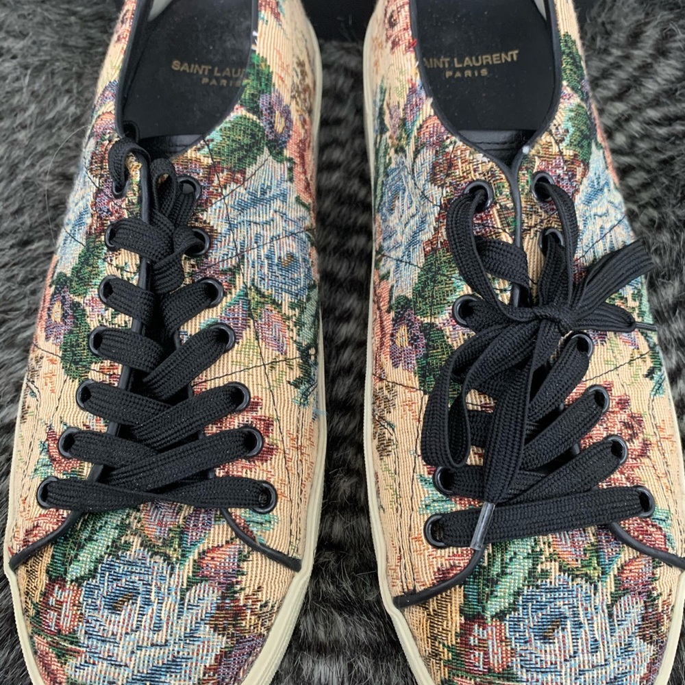 YSL SAINT LAURENT Court Classic Floral sneakers 41 - Picture 3 of 8